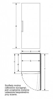 Морозильная камера Bosch GSV24VWE0N 146 x 60 см