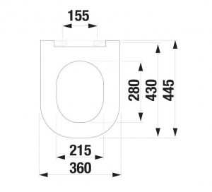 Унитаз-компакт Jika Mio N H826716H829713 пристенный безободковый схема