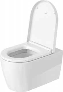 Унитаз подвесной Duravit Me by Starck 45290900A1 Rimless в комплекте с крышкой Soft-close 575x365 мм белый глянец фото
