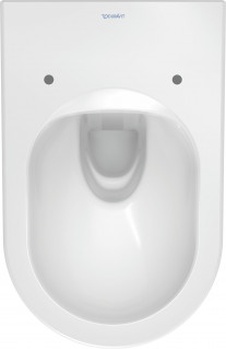 Унитаз подвесной Duravit Me by Starck 45290900A1 Rimless в комплекте с крышкой Soft-close 575x365 мм белый глянец фото