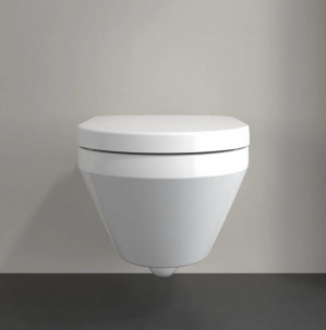 Унитаз подвесной Villeroy&Boch Architectura 5684CL01 Rimless TwistFlush с крышкой 
Soft-close 53x37 cм белый глянец фото