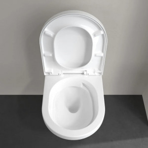 Унитаз подвесной Villeroy&Boch Architectura 5684CL01 Rimless TwistFlush с крышкой 
Soft-close 53x37 cм белый глянец фото