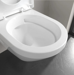 Унитаз подвесной Villeroy&Boch Architectura 5684CL01 Rimless TwistFlush с крышкой 
Soft-close 53x37 cм белый глянец фото