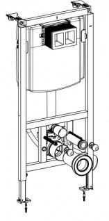 Инсталляция для унитаза Villeroy&Boch ViConnect 92242700 схема