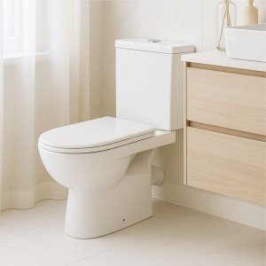 Унитаз-компакт Kolo Status 2397050UA косой выпуск нижний подвод сиденье полипропилен фото