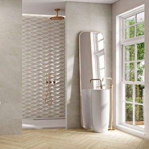 Плитка Opoczno Sylvie 29.7х60 Beige satin интерьер