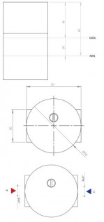 Гигиенический душ с прогрессивным смесителем  Bruma Elo 145 110 3CR лейка из латуни Cromado схема