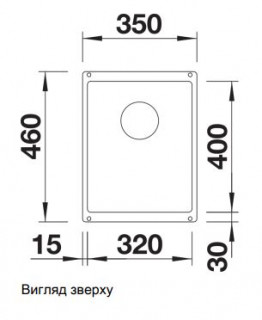 Мойка Blanco SUBLINE 320-U white с отводной арматурой схема