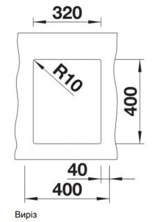Мойка Blanco SUBLINE 320-U white с отводной арматурой схема