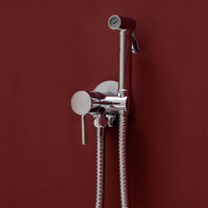 Гигиенический душ со смесителем Paffoni Tweet Round Mix хром (ZDUP110CR) фото