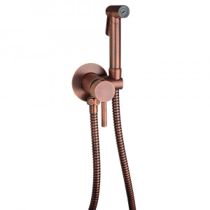 Гигиенический душ со смесителем Paffoni Tweet Round Mix, Brushed Copper (ZDUP110RMSP) фото