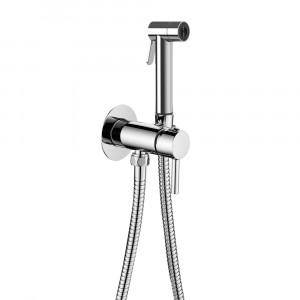 Гигиенический душ Paffoni Tweet Plus со смесителем и шлангом два вида струи, хром (ZDUP125CR) фото