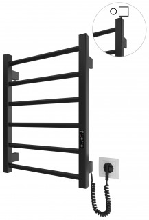 Електрична рушникосушарка Mario HF Leeds  570x430 чорний мат фото