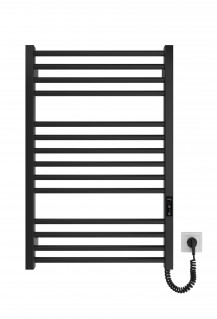 Електрична рушникосушарка Mario HF Leeds 770х530 чорний мат фото