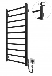 Електрична рушникосушарка Mario HF Leeds 970x430 чорний мат фото