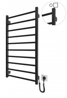 Електрична рушникосушарка Mario HF Leeds 970x530 чорний мат фото