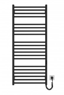 Електрична рушникосушарка Mario HF Greenwich 1170х530 чорний мат фото