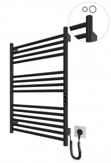 Електрична рушникосушарка Mario HF Greenwich 770х530 чорний мат фото