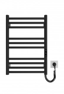 Електрична рушникосушарка Mario HF Greenwich 570x430 чорний мат фото