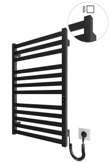 Електрична рушникосушарка Mario HF Oxford 770х530 чорний мат фото