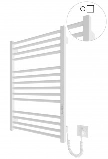 Електрична рушникосушарка Mario HF Derby 770х530 білий мат фото