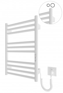 Електрична рушникосушарка Mario HF Greenwich 570х430 білий мат фото