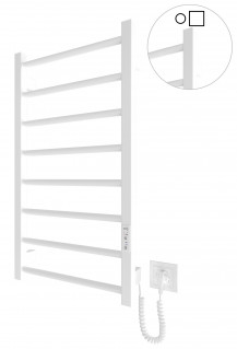 Електрична рушникосушарка Mario HF Leeds 770x430 білий мат фото