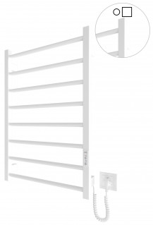 Електрична рушникосушарка Mario HF Leeds 770x530 білий мат фото