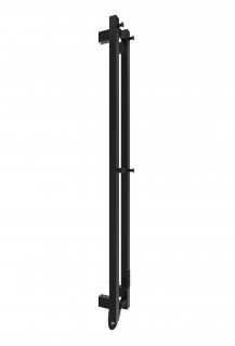 Електрична рушникосушарка Mario HF Slim 1170х140 чорний мат фото