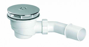 Сифон для поддона McAlpine HC27-CPN-PB хром 90 мм фото