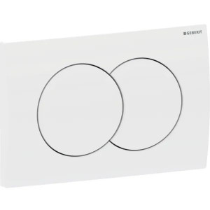 Комплект инсталляция Geberit Duofix для унитаза 2в1 458.103.00.2 + клавиша DELTA01 белая 458.133.11.3 фото