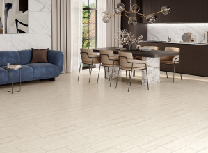 Грес Cersanit Sunsetwood 18,5х59,8 Cream mat интерьер