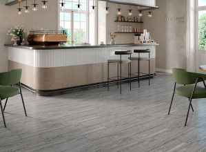 Грес Cersanit Sunsetwood 18,5х59,8 Grey mat интерьер