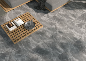 Грес Cersanit Locarno 59,8х59,8 Graphite mat интерьер