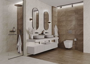 Грес Cersanit Gelios 29,8х59,8 Wood Brown mat интерьер