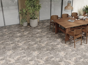 Грес Cersanit Atlas 42х42 Brown mat интерьер