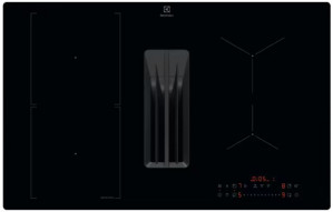 Индукционная варочная поверхность со встроенной вытяжкой Electrolux ECC83410CK 80см фото
