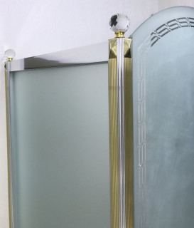 Душевая кабина Orans SR-1654-COMBI gold/chrome (L\R) 120х80х200 фото