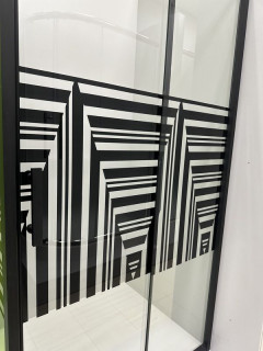Душевая кабина Artex STT-110 black print 110x80х185 фото