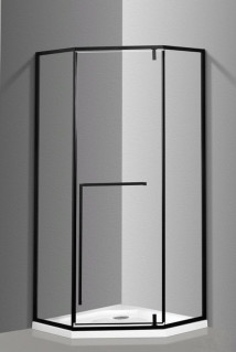 Душевая кабина VERONIS KN-17-01 Black 100х100х204 фото