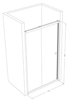 Душевая дверь Shower STN-782-M6 120x190 схема
