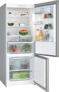 Холодильник з нижньою морозильною камерою Bosch KGN76VIE0N 186 x 75 cm нержавіюча сталь фото