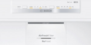 Холодильник з нижньою морозильною камерою Bosch KGN76VIE0N 186 x 75 cm нержавіюча сталь фото