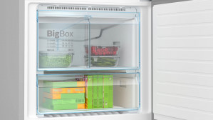 Холодильник з нижньою морозильною камерою Bosch KGN76VIE0N 186 x 75 cm нержавіюча сталь фото