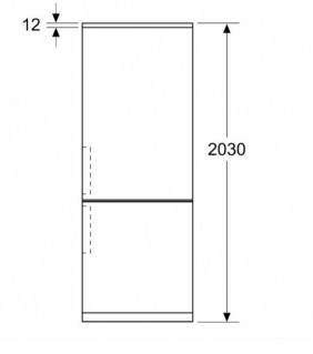 Холодильник SIEMENS KG39NSBBF 203x60x67 см схема