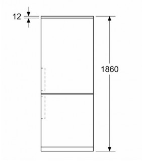 Холодильник SIEMENS KG76PAIC0N 186.0 x 75.0 x 78.0 см схема