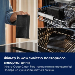 Індукційна варильна поверхня з витяжкою Electrolux ECC63410CB фото