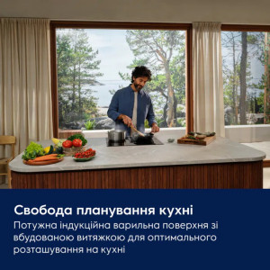 Індукційна варильна поверхня з витяжкою Electrolux ECC63410CB фото