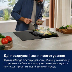 Індукційна варильна поверхня з витяжкою Electrolux ECC63410CB фото