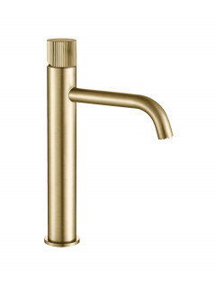 Смеситель для умывальника VBI MILANO TRE BRUSHED GOLD высокий VBI-050101BG-
H03BG